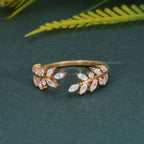 Vine Open Moissanite Diamond Wedding Band - JBR Jeweler