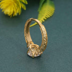 Vintage Three Stone Round Lab Grown Diamond Engagement Ring