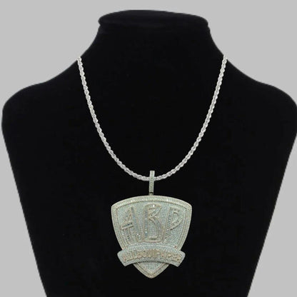 All Bout Paper BIG Luxury Baguette & Round Moissanite Diamond ABP Iced Out Pendant - JBR Jeweler