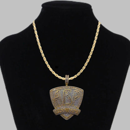 All Bout Paper BIG Luxury Baguette & Round Moissanite Diamond ABP Iced Out Pendant - JBR Jeweler