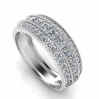 Antique Milgrain Vintage Style Women's Band In Sterling Silver - JBR Jeweler