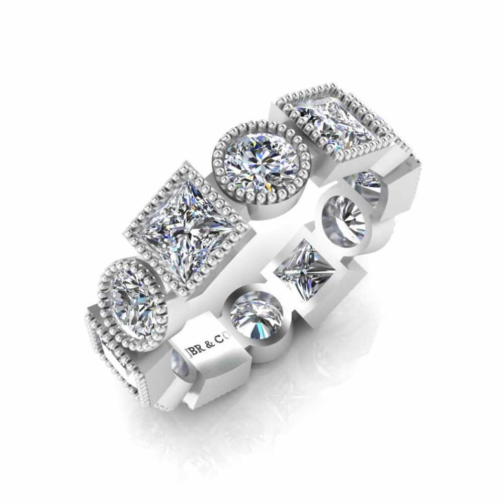 Antique Milgrain Vintage Women's Band In Sterling Silver - JBR Jeweler