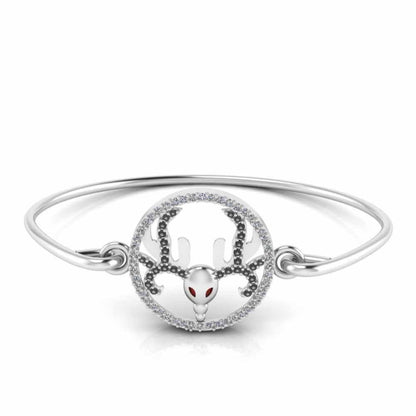 Antler Sterling Silver Bangle Bracelets For Women - JBR Jeweler