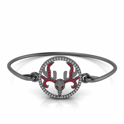 Antler Sterling Silver Bangle Bracelets For Women - JBR Jeweler