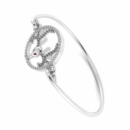 Antler Sterling Silver Bangle Bracelets For Women - JBR Jeweler