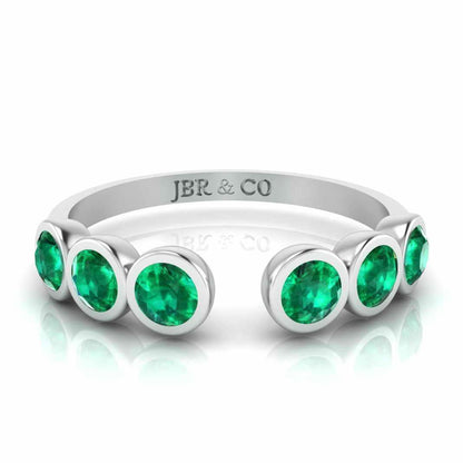 Arc Petite Sterling Silver Open Stackable Ring - JBR Jeweler