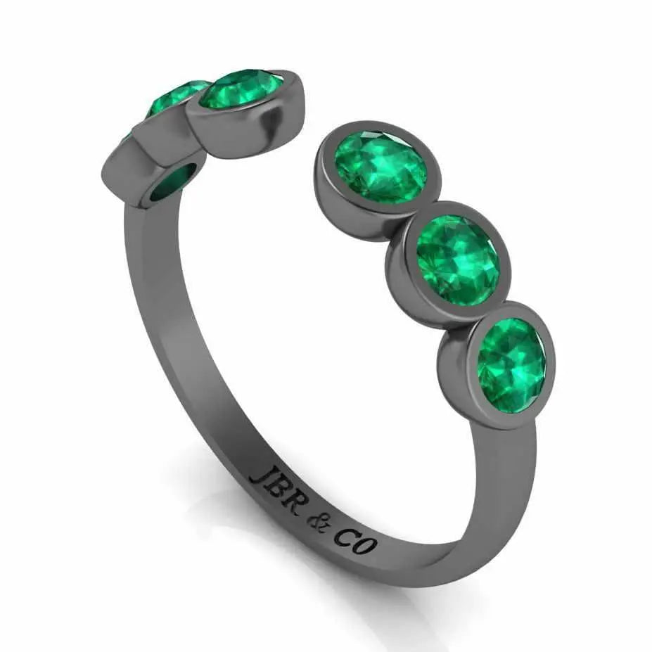 Arc Petite Sterling Silver Open Stackable Ring - JBR Jeweler