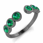 Arc Petite Sterling Silver Open Stackable Ring - JBR Jeweler