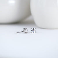 Asscher Cut Lab Grown Diamond Screw Back Earring - JBR Jeweler