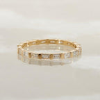 Baguette Cut Lab Grown Petite Full Eternity Wedding Band - JBR Jeweler