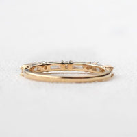 Baguette Cut Lab Grown Promise Wedding Band - JBR Jeweler