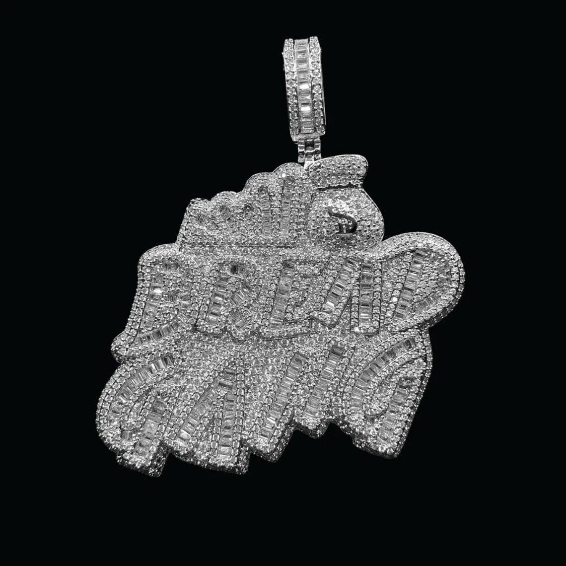 NEW! BREAD good GANG Money Bag Edition Iced Out Pendant