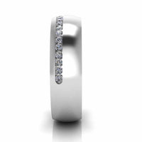 Channel Design Sterling Silver Men's Band - JBR Jeweler