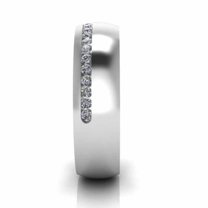 Channel Design Sterling Silver Men's Band - JBR Jeweler