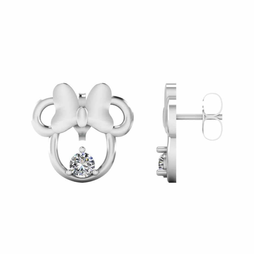 Child's Twinkle Minnie Mouse Stud S925 Earrings - JBR Jeweler