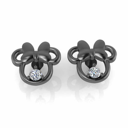 Child's Twinkle Minnie Mouse Stud S925 Earrings - JBR Jeweler