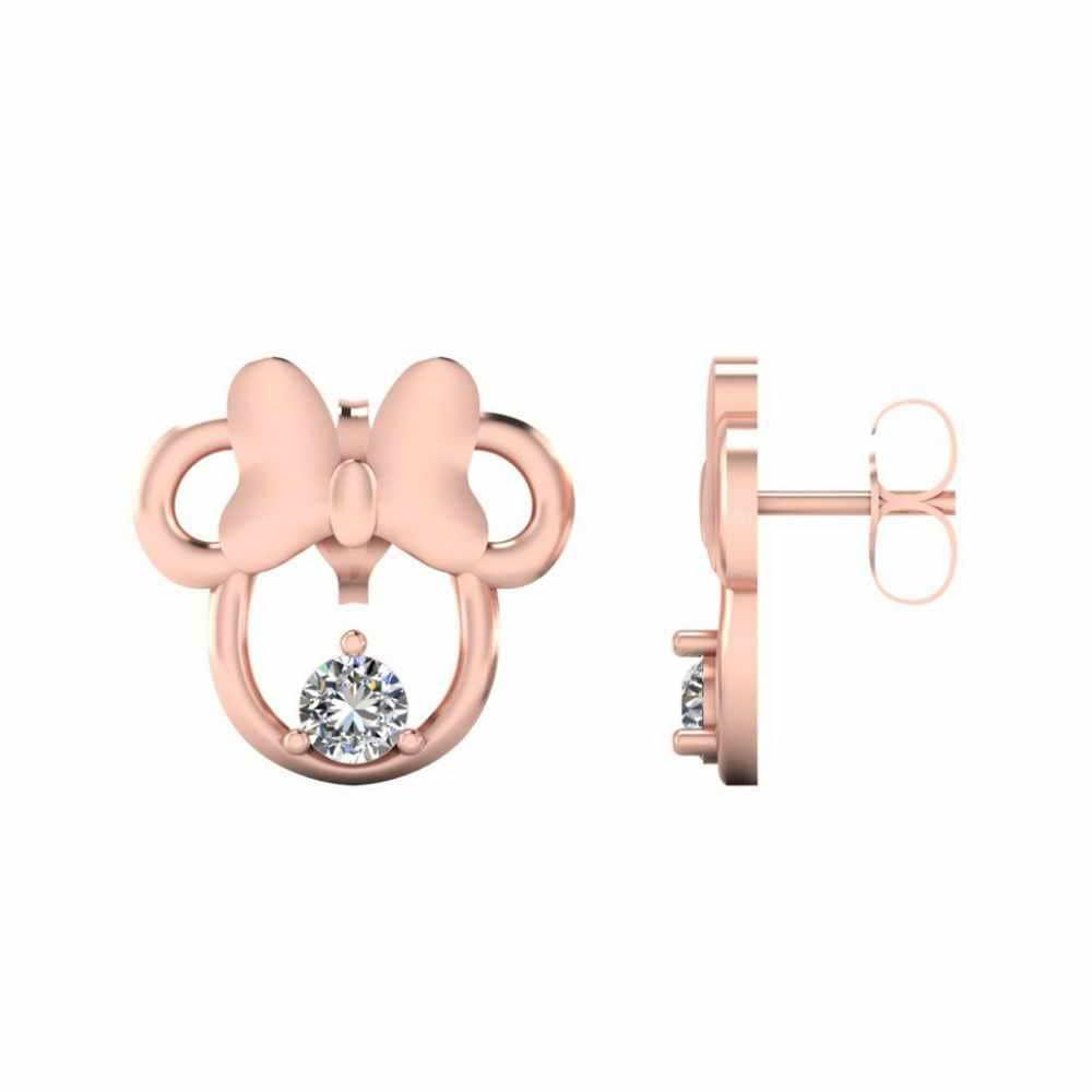 Child's Twinkle Minnie Mouse Stud S925 Earrings - JBR Jeweler