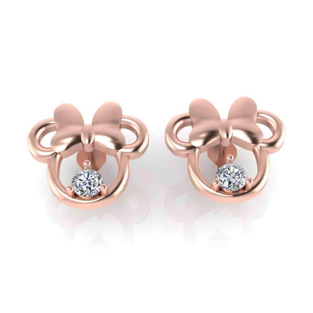 Child's Twinkle Minnie Mouse Stud S925 Earrings - JBR Jeweler