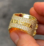 Custom Men's Iced Out VVS Moissanite Diamond Ring - JBR Jeweler