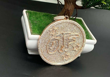 Customize "OTF" Ice Out Real Moissanite Men's Hip Hop Pendant - JBR Jeweler