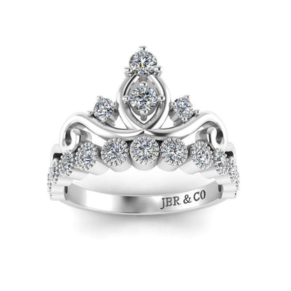 Dainty Princess Crown S925 Tiara Ring - JBR Jeweler