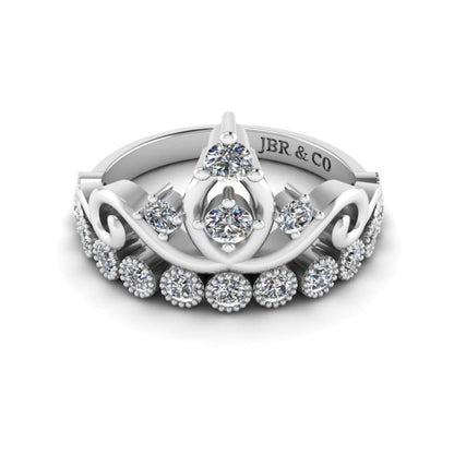 Dainty Princess Crown S925 Tiara Ring - JBR Jeweler