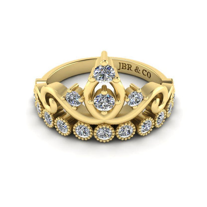 Dainty Princess Crown S925 Tiara Ring - JBR Jeweler