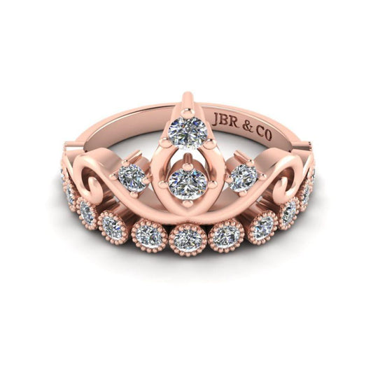 Dainty Princess Crown S925 Tiara Ring - JBR Jeweler