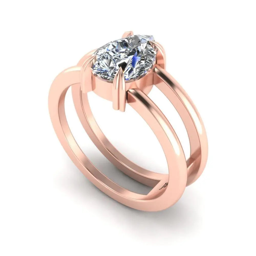 Delicate Pear Cut Solitaire Sterling Silver Ring - JBR Jeweler