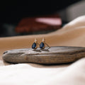 Diamond Sapphire Pair Gemstone Teardrop Stud 14k Solid Gold Earrings for Women - JBR Jeweler