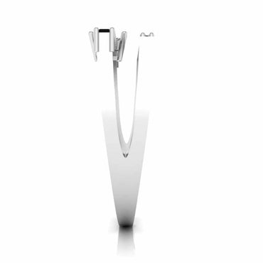 Double Channel Bar Baguette cut Sterling Silver Statement Ring - JBR Jeweler