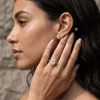 Timeless cushion solitaire moissanite ring design