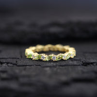 Full Eternity Marquise Cut August Birthstone Matching Band - JBR Jeweler