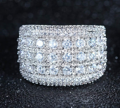 Full Iced Out Moissanite Custom Men's Spinning band Party Rings,Hiphop Jewelry - JBR Jeweler