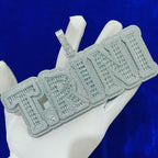 Iced Out Personalized Custom Name Baguette Moissanite Hip Hop Pendant - JBR Jeweler