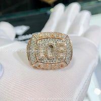 Custom Men's VVS Moissanite Bling Diamond Iced Out Rings