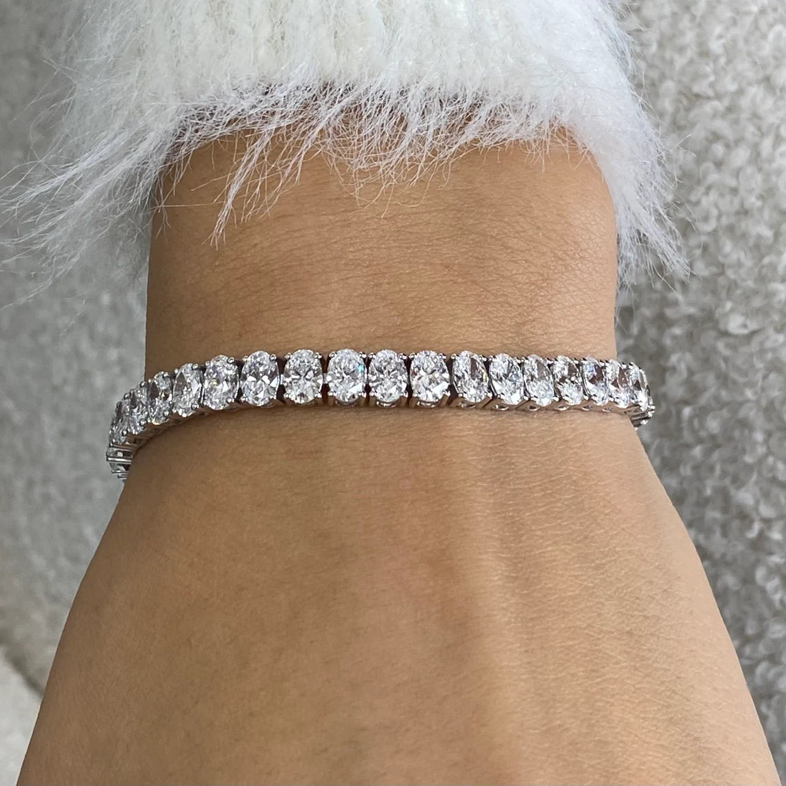 Bracelet de perles en forme de cœur en or 14 carats 