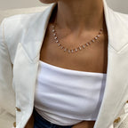 14k Rose Gold, Baguette Cut Lab grown Prong Set  Diamond  Unique Design Necklace - JBR Jeweler