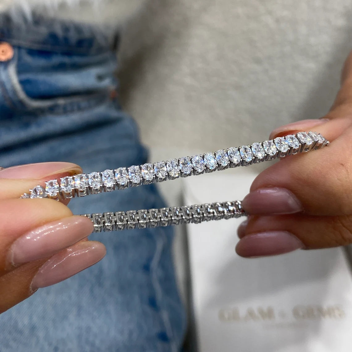 Bracelet de perles en forme de cœur en or 14 carats 