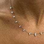14k Gold, Prong Setting Marquise Cut Lab Grown Diamond Necklace, Gift for Anniversary - JBR Jeweler