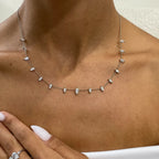 14k Gold, Prong Setting Marquise Cut Lab Grown Diamond Necklace, Gift for Anniversary - JBR Jeweler