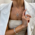 14k Gold Multi Shape Lab Grown Diamond Station Necklace for Women - JBR Jeweler