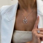 14k Gold Multi Shape Lab Grown Diamond Station Necklace for Women - JBR Jeweler