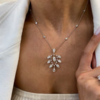 14k Gold Multi Shape Lab Grown Diamond Station Necklace for Women - JBR Jeweler