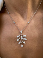 14k Gold Multi Shape Lab Grown Diamond Station Necklace for Women - JBR Jeweler