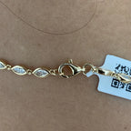 14K Yellow Gold Bezel Set, Marquise Cut Lab Grown Diamond Lariat Necklace for Women - JBR Jeweler