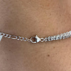 14K Gold, Round Cut Lab-Grown Diamond Cluster Set Choker Necklace Women - JBR Jeweler