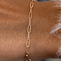 14K Rose Gold Emerald Cut Lab-Grown Diamond Prong Set Half Tennis Bracelet, Bridal Jewelry - JBR Jeweler