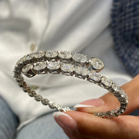 Bracelet de perles en forme de cœur en or 14 carats 