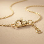 Round Lab Grown Diamond Teardrop Pendant Necklace, Dainty Solitaire Necklace - JBR Jeweler